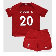 Liverpool Diogo Jota #20 Hemmaställ Barn 2022-23 Korta ärmar (+ Korta byxor)